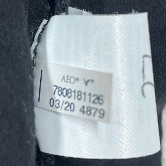 American Eagle Shirt Mens XL Black Standard Fit Spellout Graphic Logo Pullover - Picture 8 of 8